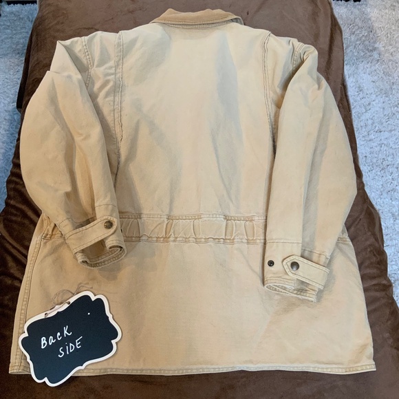 Woolrich Tan M Canvas Coat with removable blanket lining Vintage Classic - Picture 10 of 12